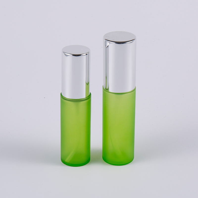Grøn frost 20ml 30ml PET PETG rund tyk væg lotionflaske med pumpe