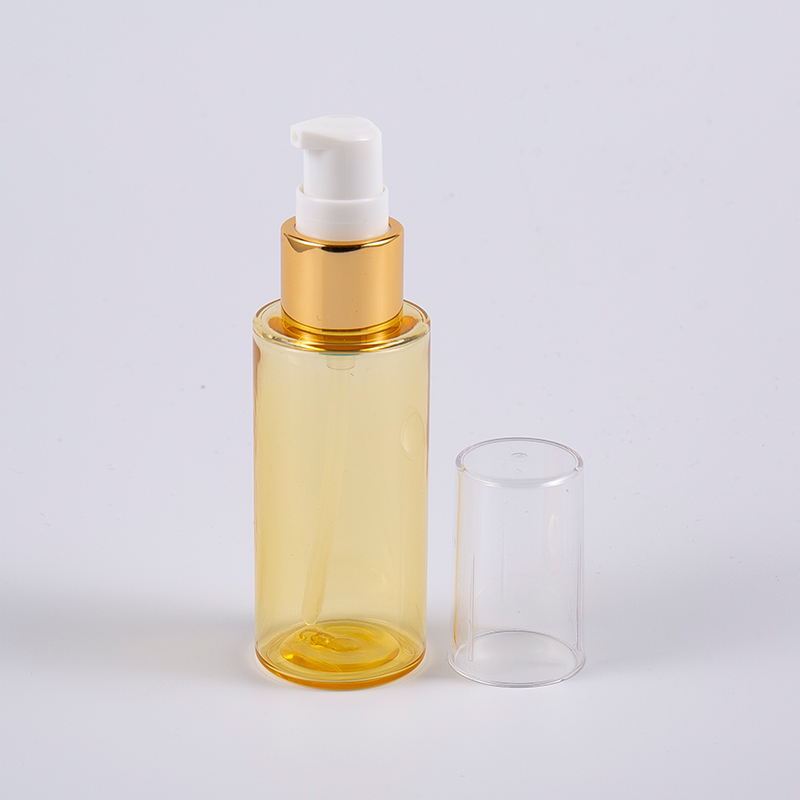 Semi-transparent farve rund form 50ml PETG tyk væg lotionflaske med pumpe Semi-transparent farve rund form 50ml PETG tyk væg lotionflaske med pumpe