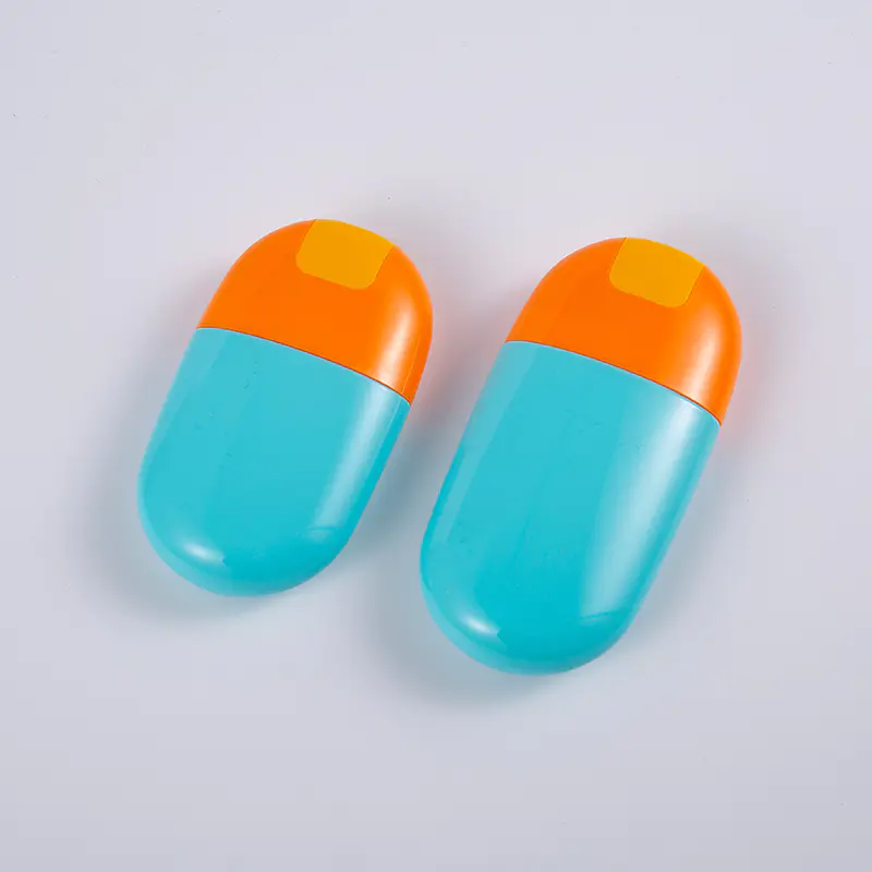 Solid blå farve 30ml 50ml EVOH flerlags solcremeflaske med skruelåg