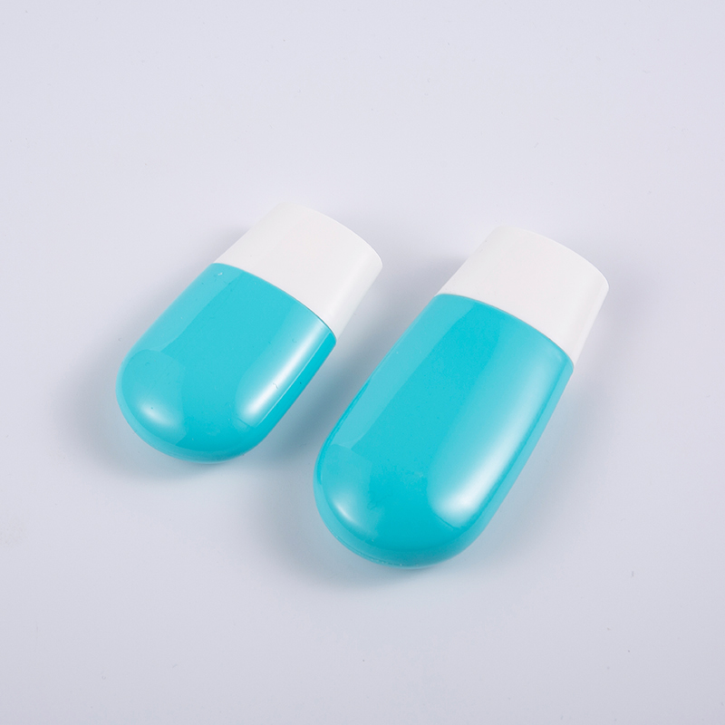 Eco-Friendly Travel Essential 30ml & 50ml Premium Blue PE solcremeflaske