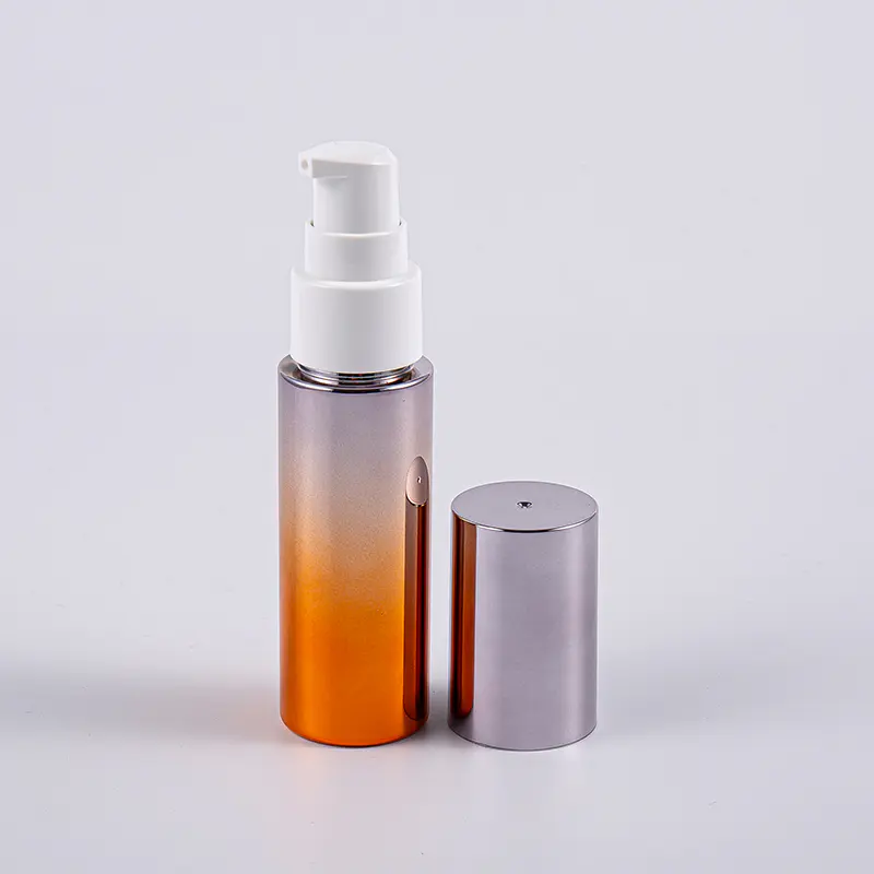 Forskellige farver rund form 30ml PETG Lotionflaske med pumpe Rejsebrug Forskellige farver rund form 30ml PETG Lotionflaske med pumpe Rejsebrug