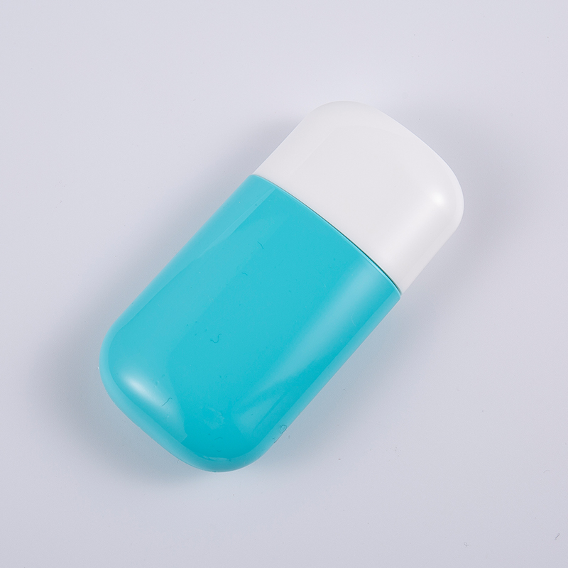 30 ml & 50 ml blå PE solcremeflaske med UV-beskyttelse