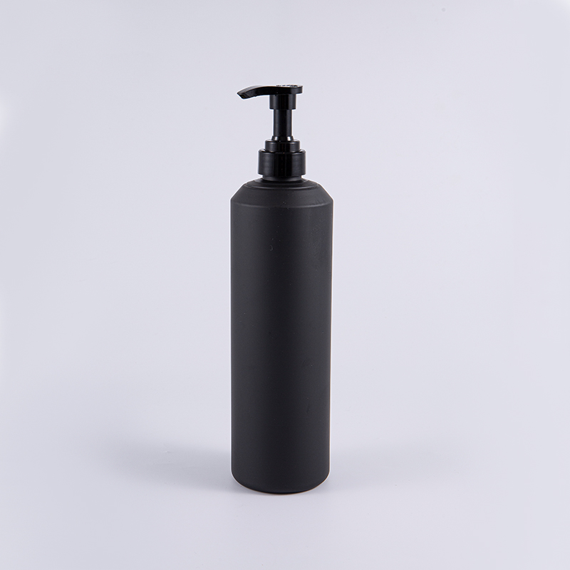 Hvid og sort blød berøring rund stor størrelse 1000ml PE rensepumpeflaske Hvid og sort blød berøring rund stor størrelse 1000ml PE rensepumpeflaske