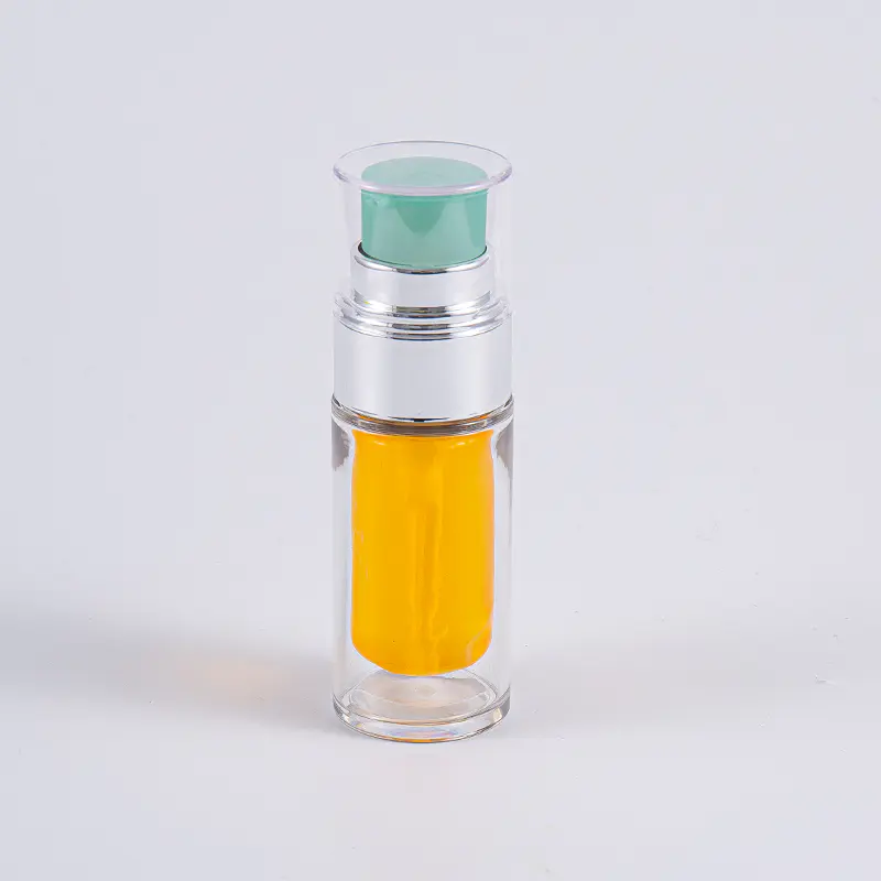 Klar PETG flaske med flerlags komposit inderpose 30 ml 50 ml vakuumflaske med pumpe