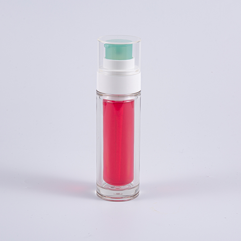 Klar PETG flaske med flerlags komposit inderpose 30 ml 50 ml vakuumflaske med pumpe