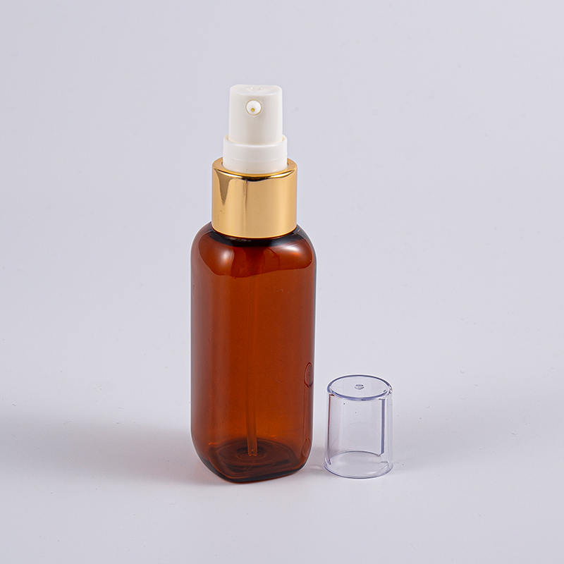 Rejser Brug 50 ml Petg Square Shape flaske med pumpe
