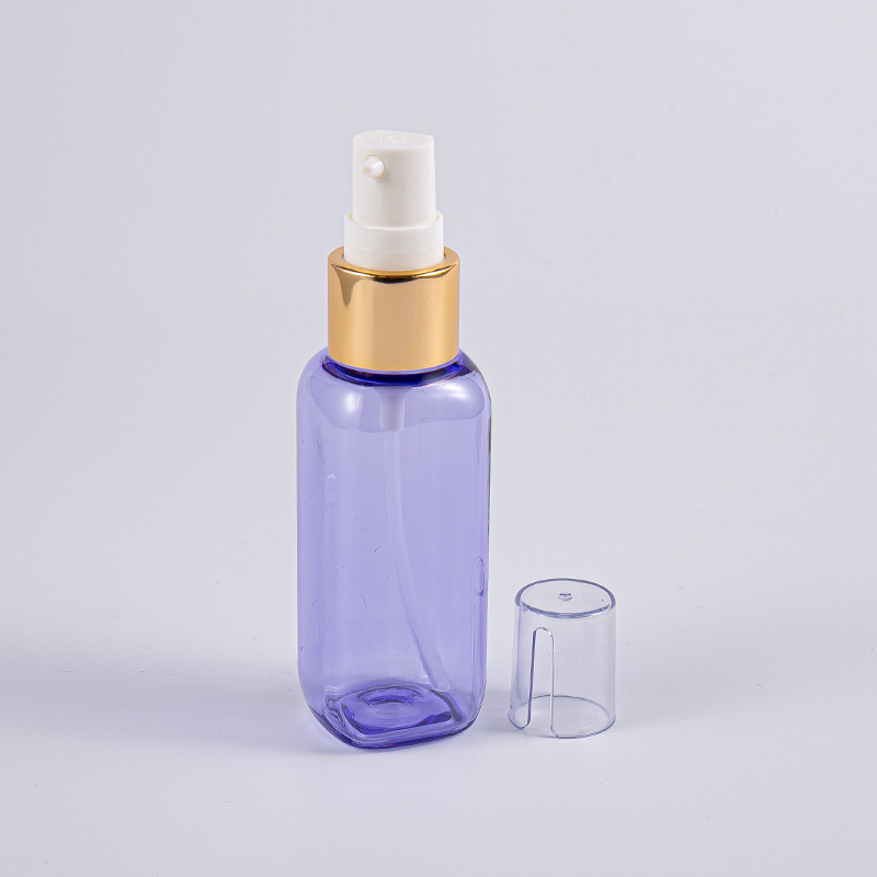 Rejser Brug 50 ml Petg Square Shape flaske med pumpe