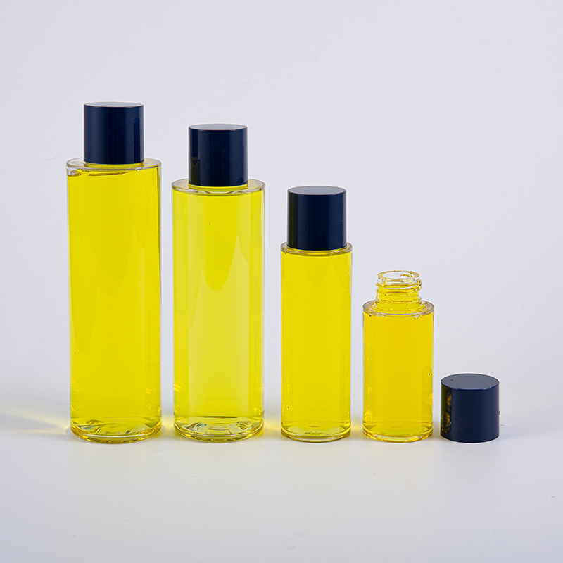 50ml 100ml 120ml 130ml 170ml 200ml PETG rund lotionflaske med rund skruelåg og små indsatser